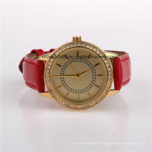 Fashion Women Crystal Watch with Leather Band
